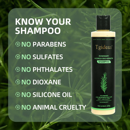 TGIDEAS® Rosemary Hair Growth Shampoo Supports Hair Growth, Dandruff Control & Scalp Health