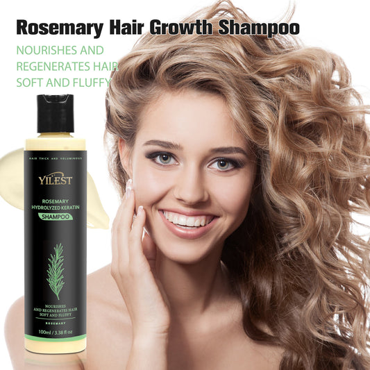 Rosemary Hair Growth Shampoo with Hydrolyzed Keratin for Thicker, Stronger-Looking Hair