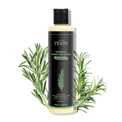Rosemary Hair Growth Shampoo with Hydrolyzed Keratin for Thicker, Stronger-Looking Hair