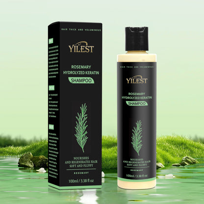 Rosemary Hair Growth Shampoo with Hydrolyzed Keratin for Thicker, Stronger-Looking Hair