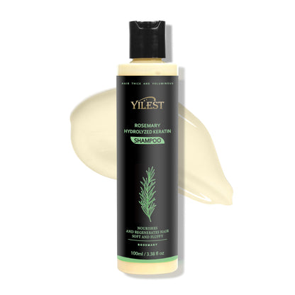 Rosemary Hair Growth Shampoo with Hydrolyzed Keratin for Thicker, Stronger-Looking Hair