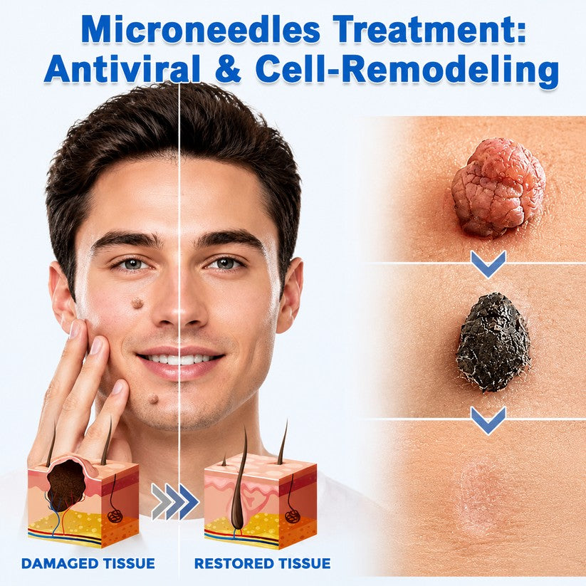 🌟XiMonth MICRONEEDLEBOTANIC SKIN TAG SOLUTION PATCH  InvisibleFace & Body Patches for RaisedMoles, Acne, Flat Warts & SkinTags -Helps Improve theAppearance of Wrinkles, Scars &Blemishes